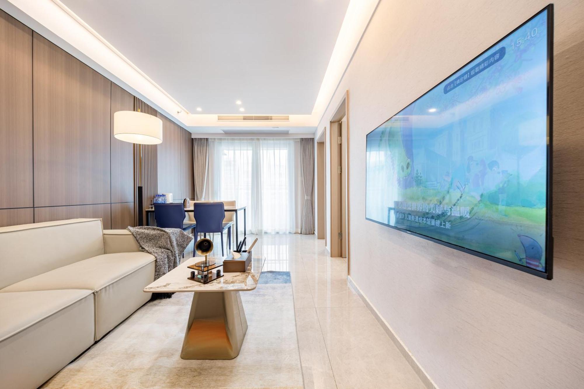 Aparthotel Boruisi Video And Audio Light House - Shenzhen Convention And Exhibition Center Gangxia Metro Station Exterior foto