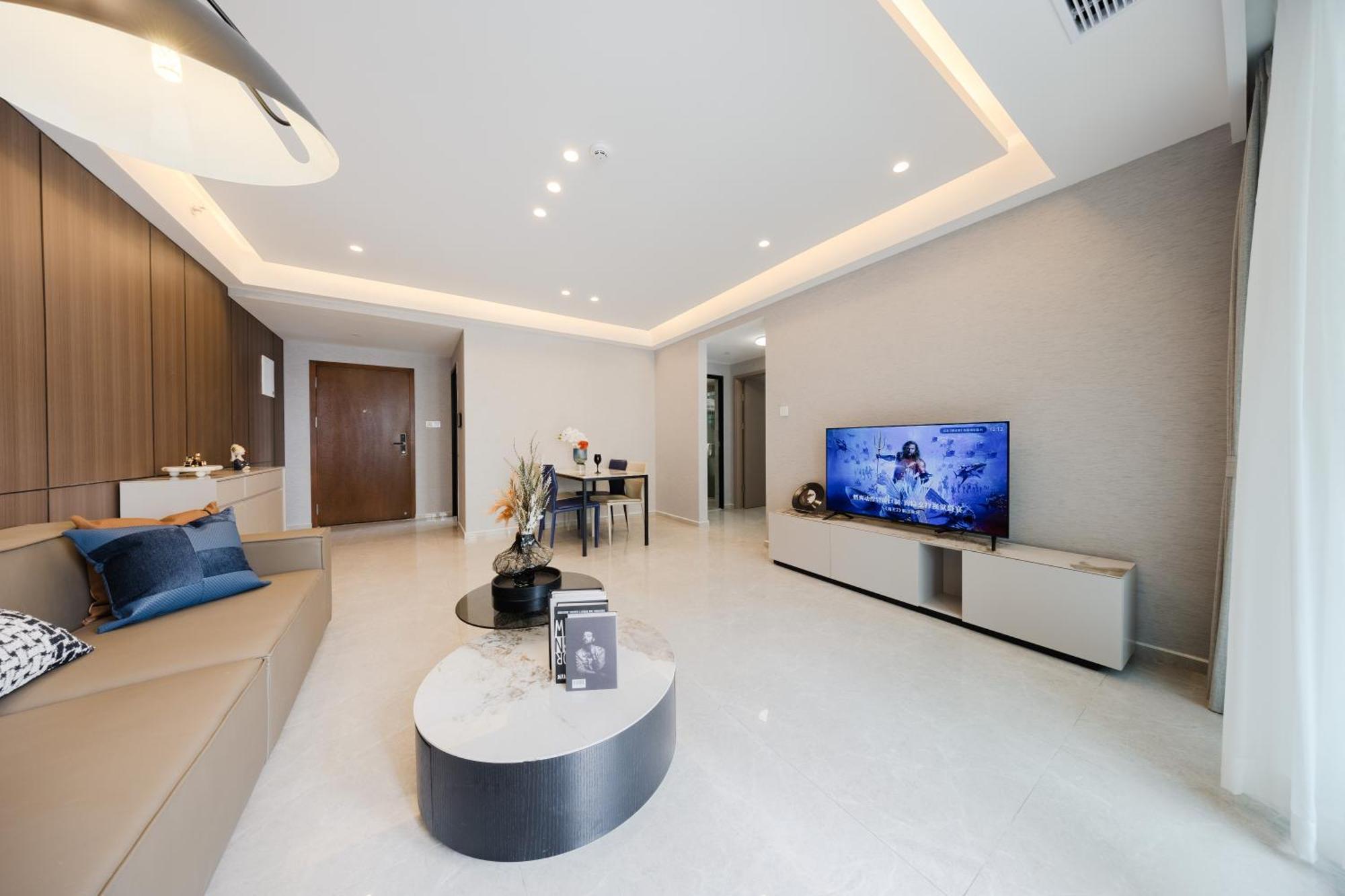 Aparthotel Boruisi Video And Audio Light House - Shenzhen Convention And Exhibition Center Gangxia Metro Station Exterior foto