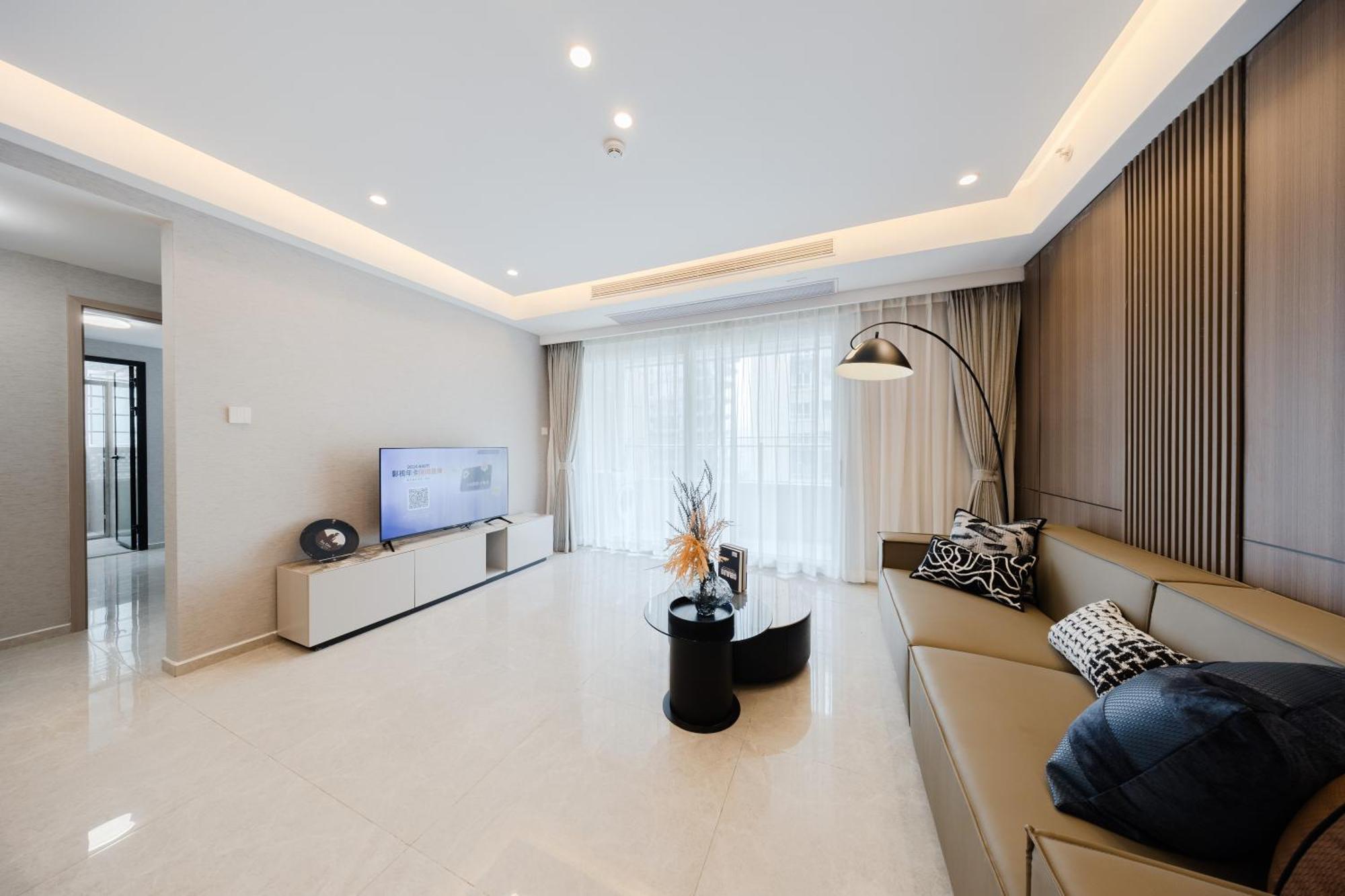 Aparthotel Boruisi Video And Audio Light House - Shenzhen Convention And Exhibition Center Gangxia Metro Station Exterior foto