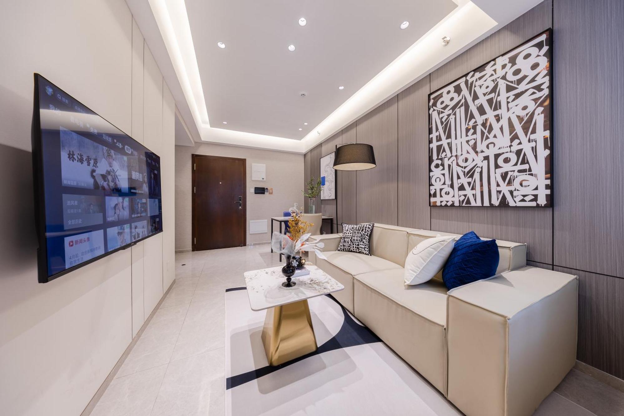 Aparthotel Boruisi Video And Audio Light House - Shenzhen Convention And Exhibition Center Gangxia Metro Station Exterior foto