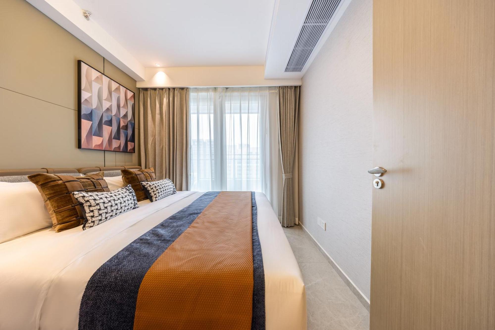 Aparthotel Boruisi Video And Audio Light House - Shenzhen Convention And Exhibition Center Gangxia Metro Station Exterior foto