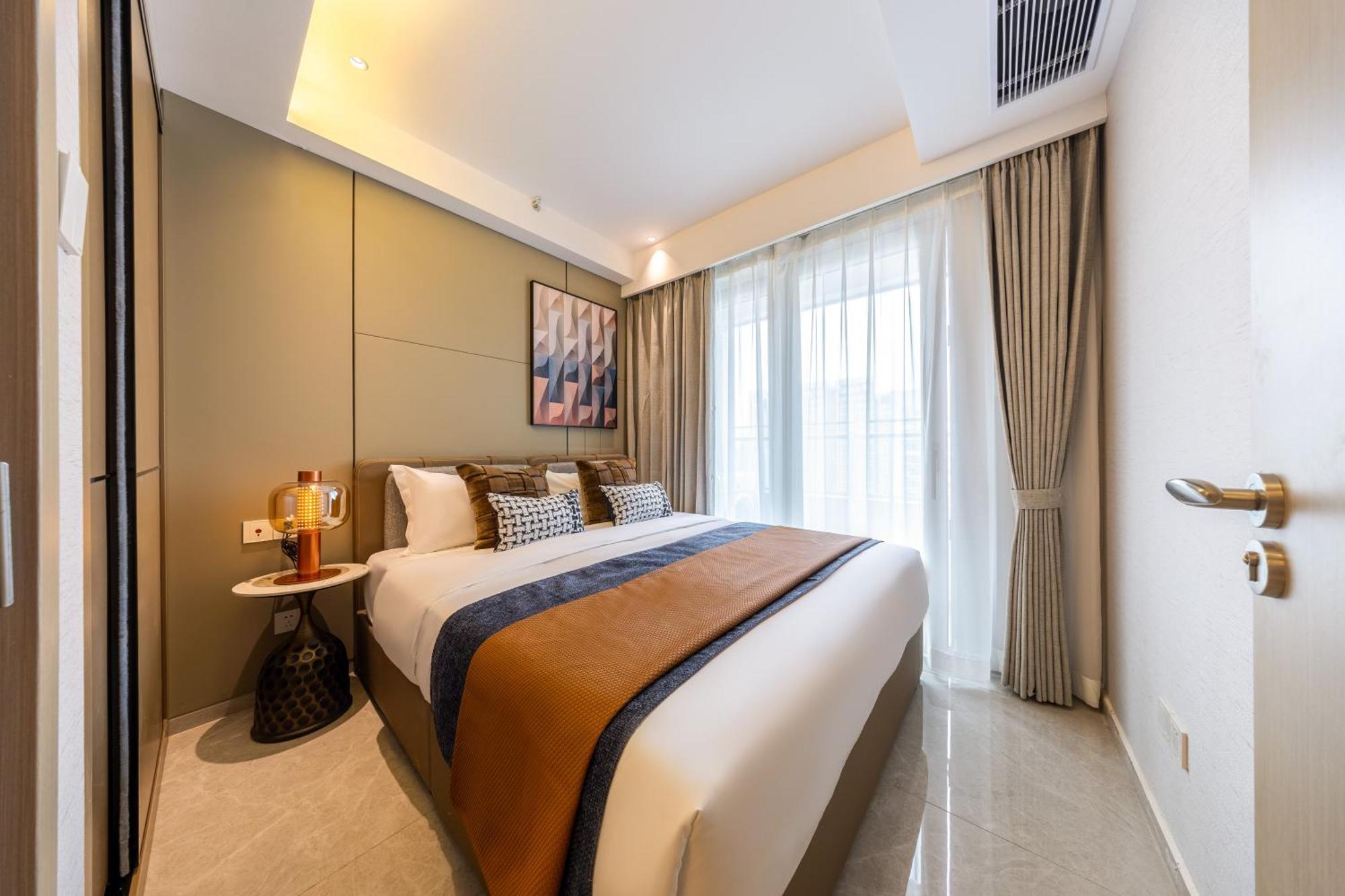 Aparthotel Boruisi Video And Audio Light House - Shenzhen Convention And Exhibition Center Gangxia Metro Station Exterior foto